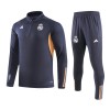 Real Madrid Sweat d'Entraînement Quarter-Zip 2023-24 Grise Real Madrid Sweat d'Entraînement Quarter-Zip 2023-24 Grise